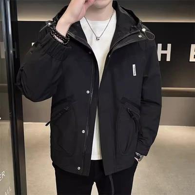 Hooded Jacket Men's Autumn New Trendy Youth Jacket Thin Autumn Clothing