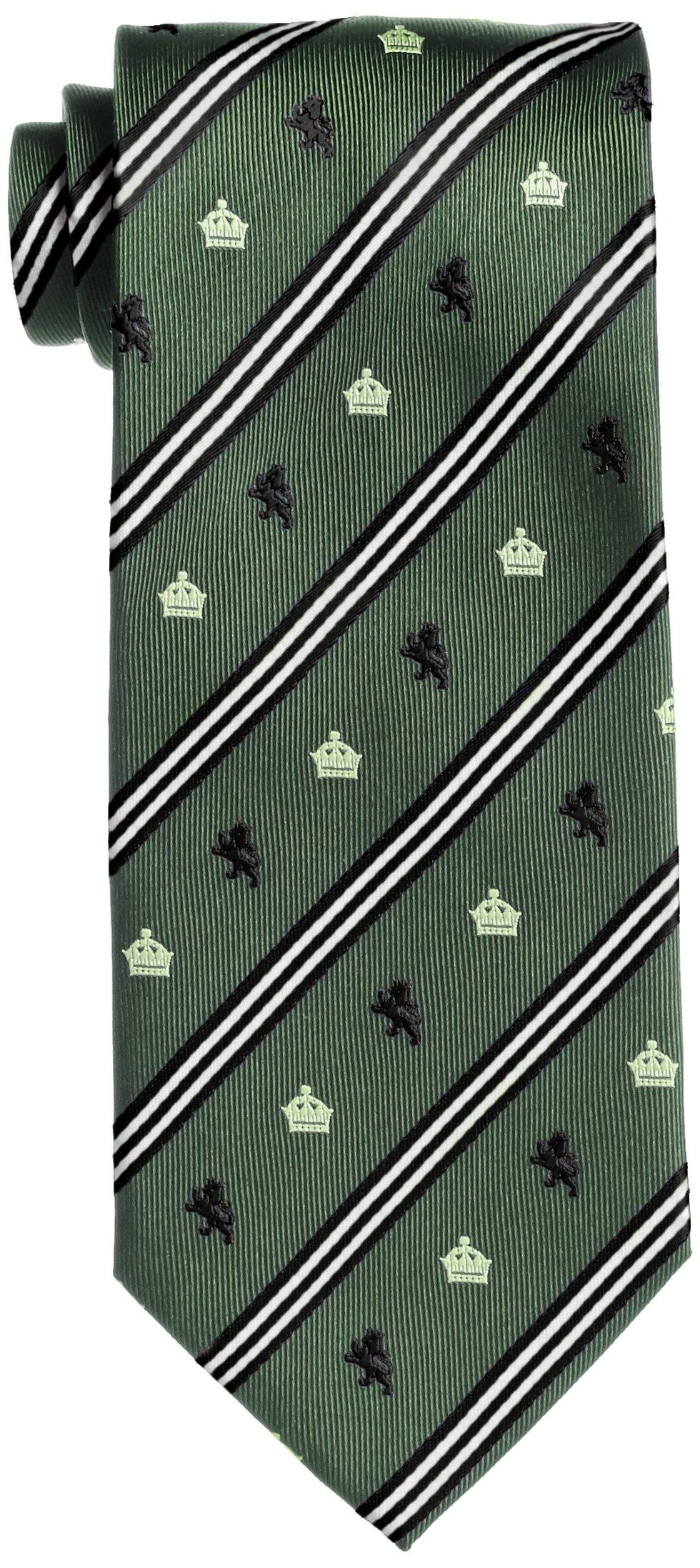 

Fortuna Tokyo 8см 142см Длинный Мужской Галстук из Нисидзин-ори, Король, FT-T08, Зеленый, Широкий, зелёный