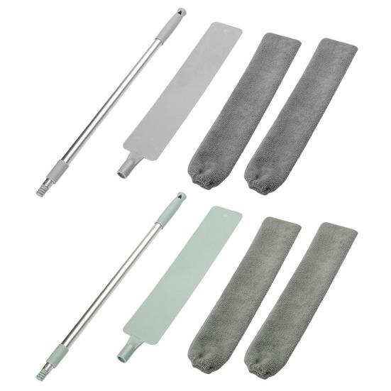 Retractable Gap Dust Cleaner Reusable Dust Cleaning Tool with Bendable Microfiber Duster Telescopic Dusting Wand for Hard-to-Reach Areas Ceilings