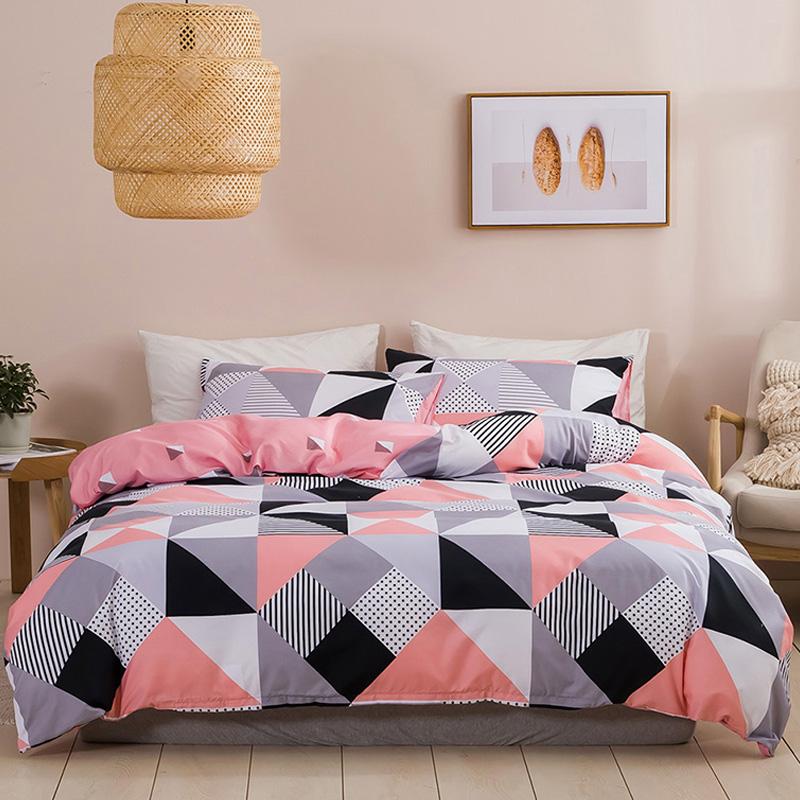2/3Pcs Duvet Cover Set Soft Skin Friendly Duvet Cover With Zipper Closure Corner Ties, Envelop Pillowcase