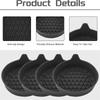 1/2pcs Silicone Non-slip Water Cup Pad Car Coaster Anti-skid Rubber Heat Resistance Cup Mat Auto Interior Accessories