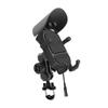 Motorcycle Handlebar Phone Holder 15W Wireless Charger QC3.0 360 ° Rotatable