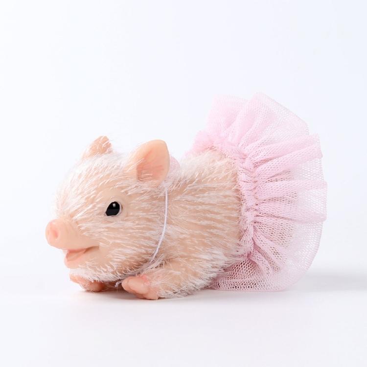 Silikon Schweinchen Spielzeug für Kinder Sammlerpuppen Realistische Schweinchen Figur Büro Ausstellungsstück Schweinchen Spielzeug Schwein Reborns Kind Geschenk