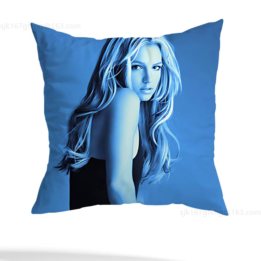 Singer B- Britney Spears Pillowcase Casual Style Decoration, Suitable for Home Decoration (excluding Pillow Core)