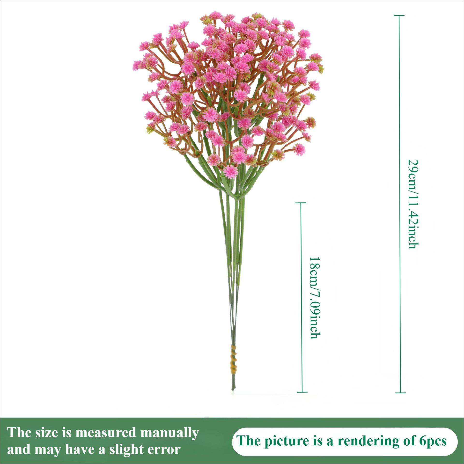 

Artificial Flowers Gypsophila, Realistic Touch Faux Flowers for Lifelike Feel, Suit for Wedding,Home Christmas, Party Decoration