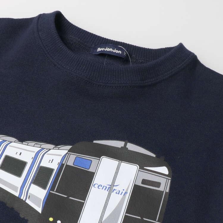 [Kinderkleidung] Moujonjon (Moujon John) Meitetsu Zug Meitetsu Sky Baumwolle Sweatshirt 100cm-120cm F50617