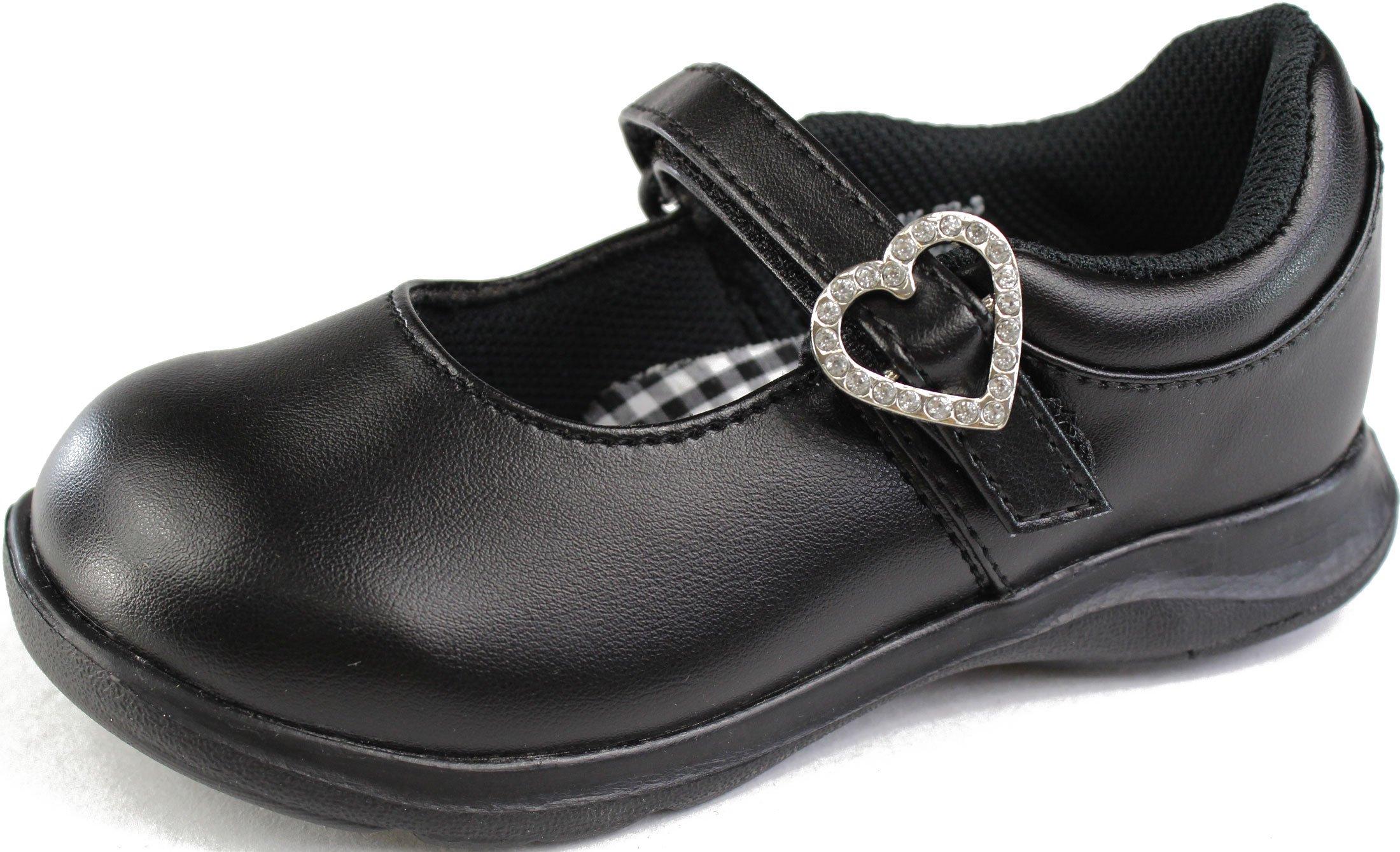 

Туфли нарядные для девочек, детские CR C2093 черные S 2E [Carrot] 14~21см 0.5см 19.5см