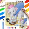 Dumbo Elephant Digital Oil Painting Art Kit Hand Painted Home Decor