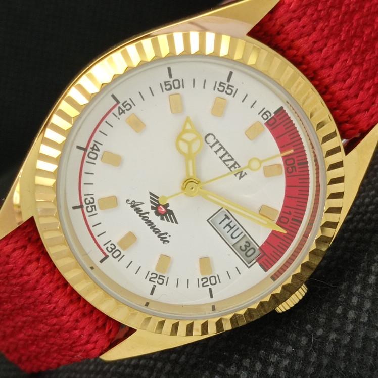

REFURBISHED VINTAGE CITIZEN AUTO 8200 JAPAN MENS D/D WHITE WATCH 610b-a317811-2 SKU610b-a317811