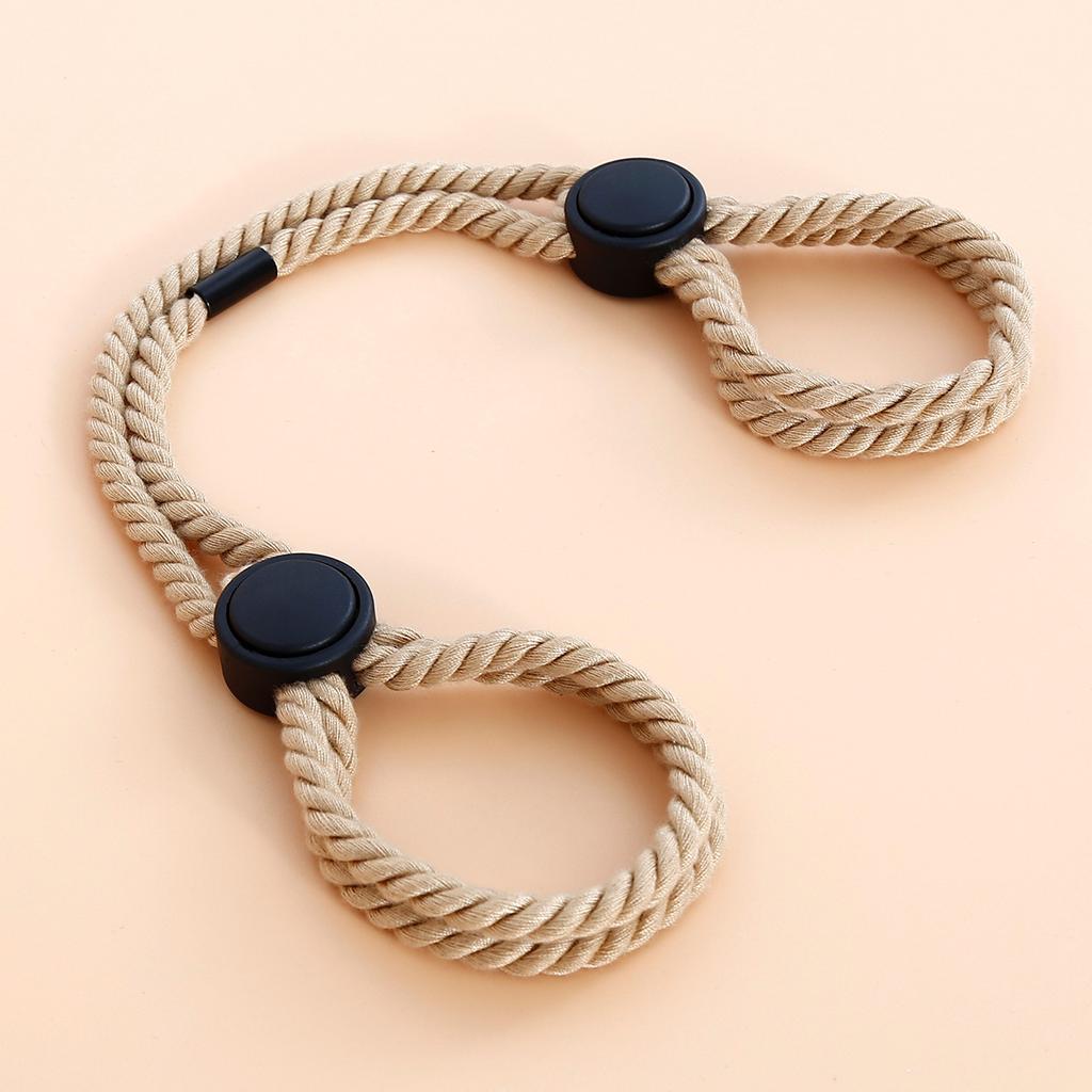 VaHppy Sex Toys Handcuffs Cotton Rope Style Adjustable Length Skin Protection Adult Sex Game Props Ankle Cuffs Bondage SM