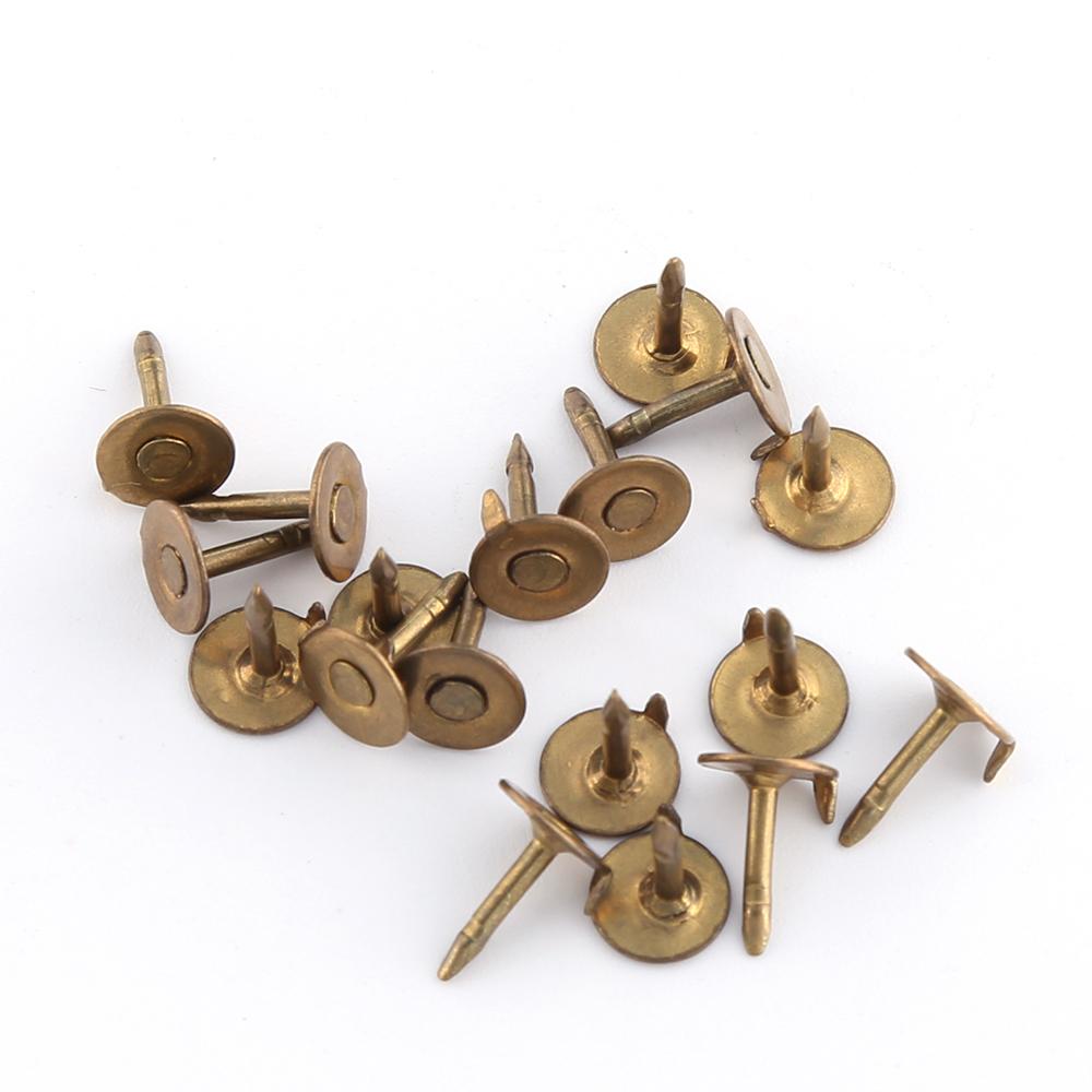 Factory Supply Brooch Accessories Round Blank Nail Locking Pin Metal Crafts Solid Brass Butterfly Clutch Pin Back