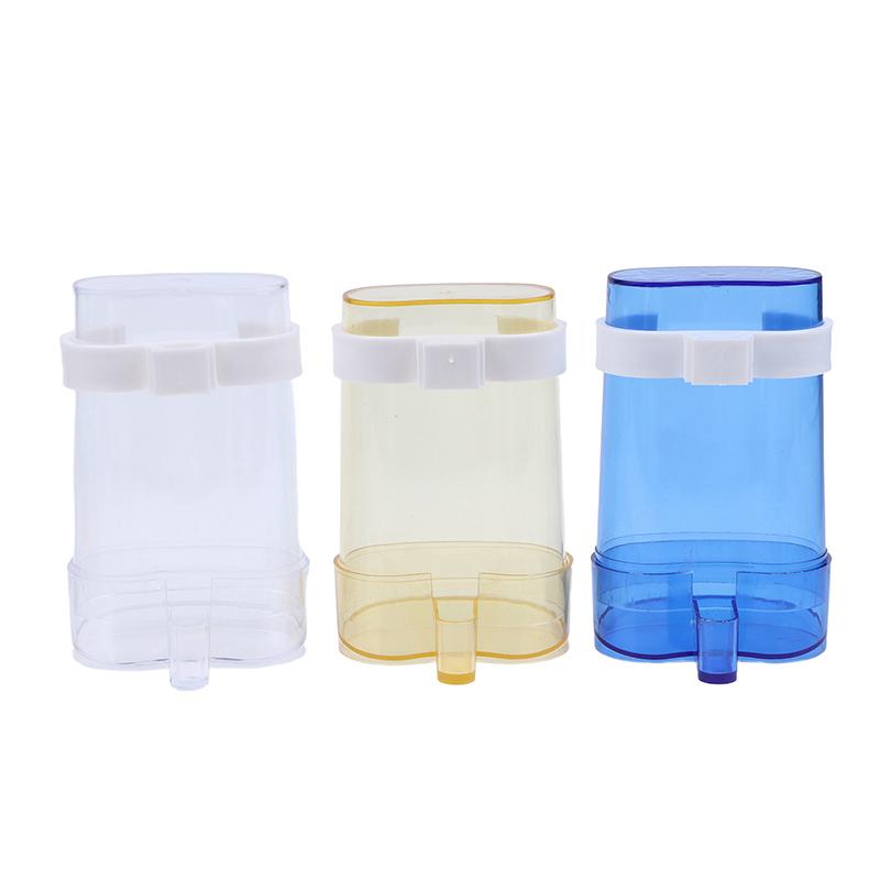 2/4Pcs Plastic Birds Water Feeders Dispenser Automatic Bird Feeder Parrot Canary Parakeet Cage Food Drinking Feeding Supplies