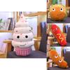 Adorable Plush Hamburger Hot Dog Popcorn Fries Ice Cream Teddy Bear Cushion Toy