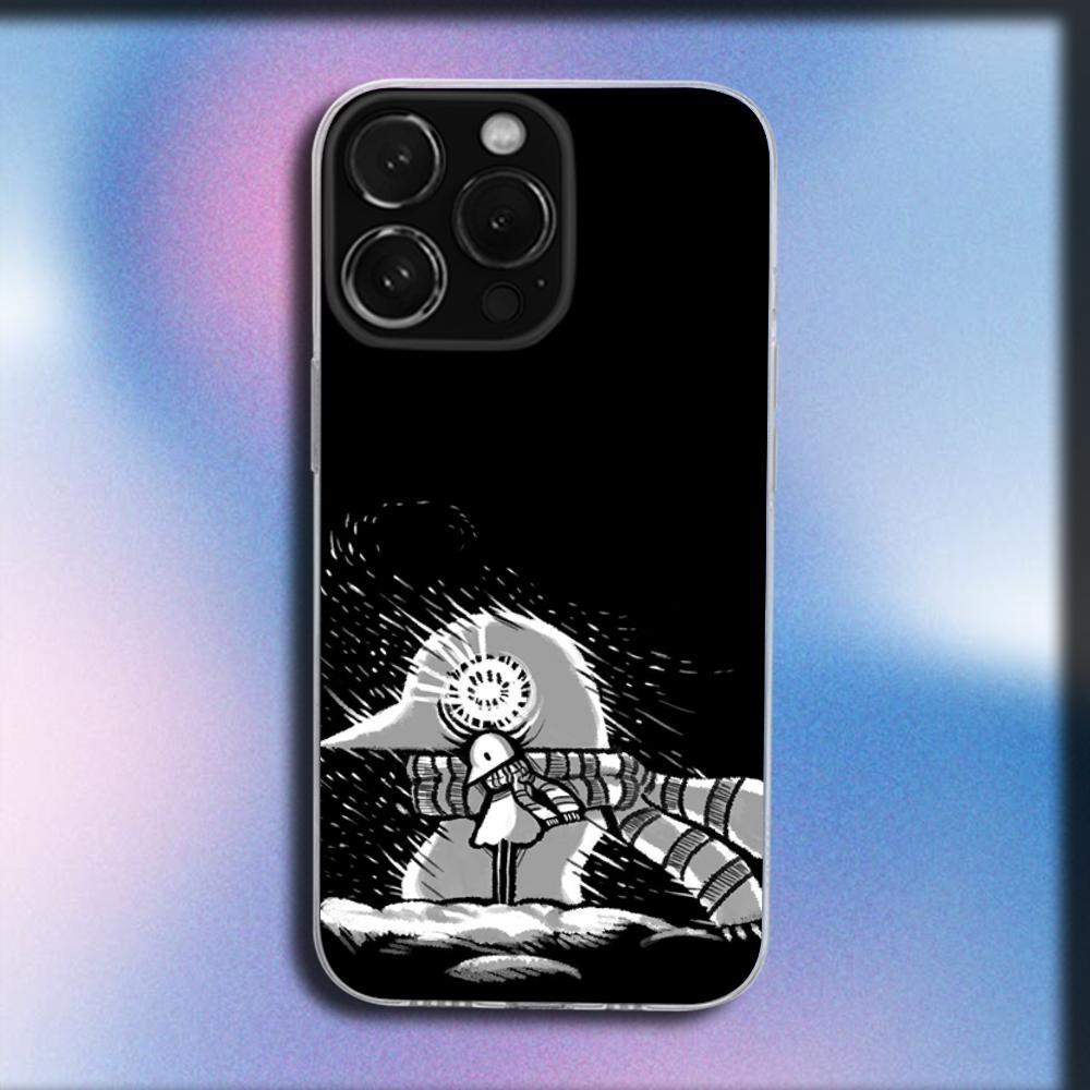 Goodnight P-Punpun Phone Case For iPhone 16,15,14,13,12,11 Plus,Pro,Max,XR,XS,X,Plus,SE,Mini Transparent Soft Cover