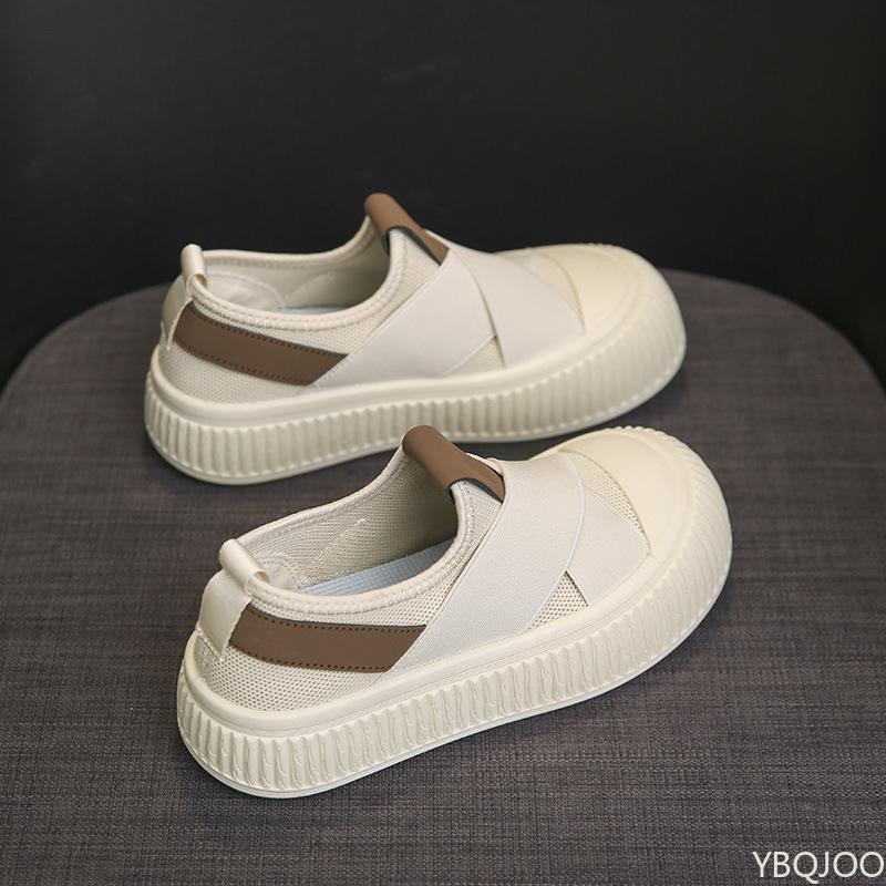 Fashion Women's casual shoes summer new breathable round toe cute comfortable versatile simple thick soled sponge cake shoes