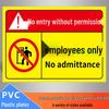 No Smoking or Open Flames Warning Sign - Electric Shock Caution for Construction Sites