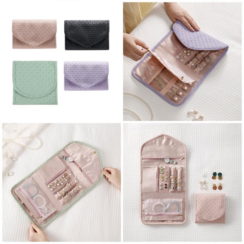 Lightweight Travel Jewelry Organizer Case Box Convenient Bag for Accessories