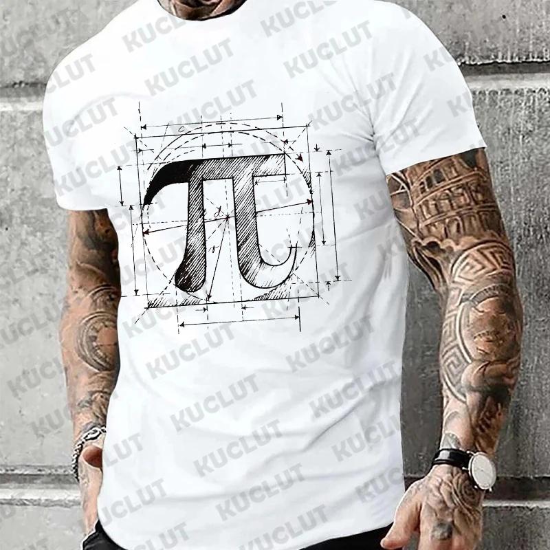 

T-shirts for Men Pi Day 3.14 Mathematics Math Humor Print Men s Tshirts Unisex Clothing Short Sleeve Tops Novelty Trendy Tees S