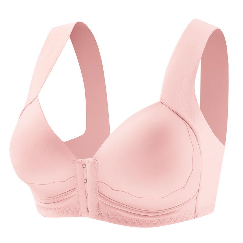 Plus Size Front Closure Sports Bra For Women Push Up Comfortable Seamless