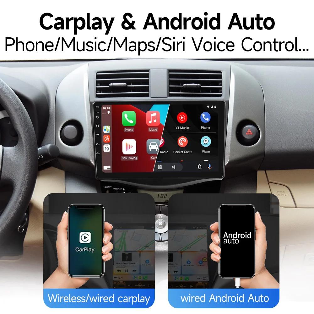 2 Din Android 12 Car Radio For Toyota RAV4 Rav 4 2005-2013 Multimedia Video Player Navigation GPS 4G Net WIFI Stereo DVD