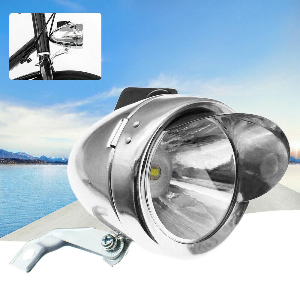 Chrome Vintage Bike Light Headlight Front Head Lamp