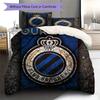 Club Brugge KV Custom Name Pattern Bedding,Quilt Set Quilt Cover Pillowcase Home Birthday Gift(1 * Duvet Cover + 2 * Pillowcase, Without Core)