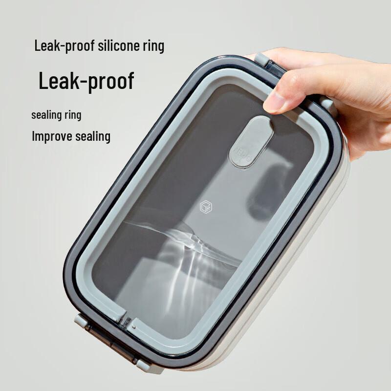 HDST304 Stainless Steel Microwaveable Lunch Box with Cutlery