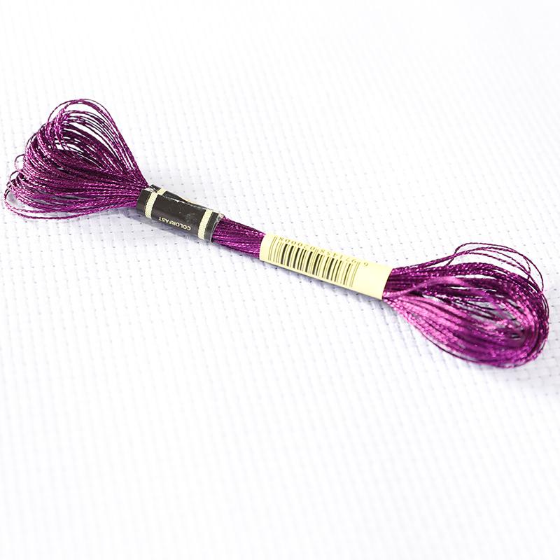 16M/roll Multi-color Gold And Silver Thread Computer Embroidery Gold Thread DIY Cross-stitch Metal Thread TJ20500