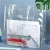 New PVC Transparent Storage Bag Multifunction Large-capacity Student Stationery Organizer Tutorial Bag Student