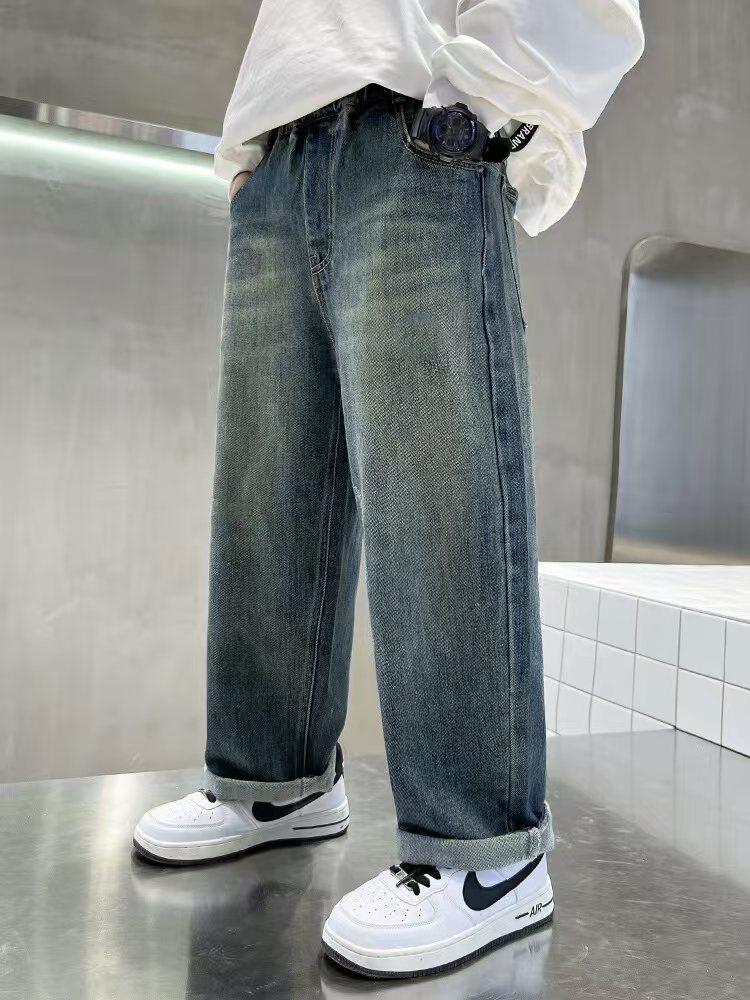 Boys' Casual Spring/Autumn Long Jeans - Children's Wear