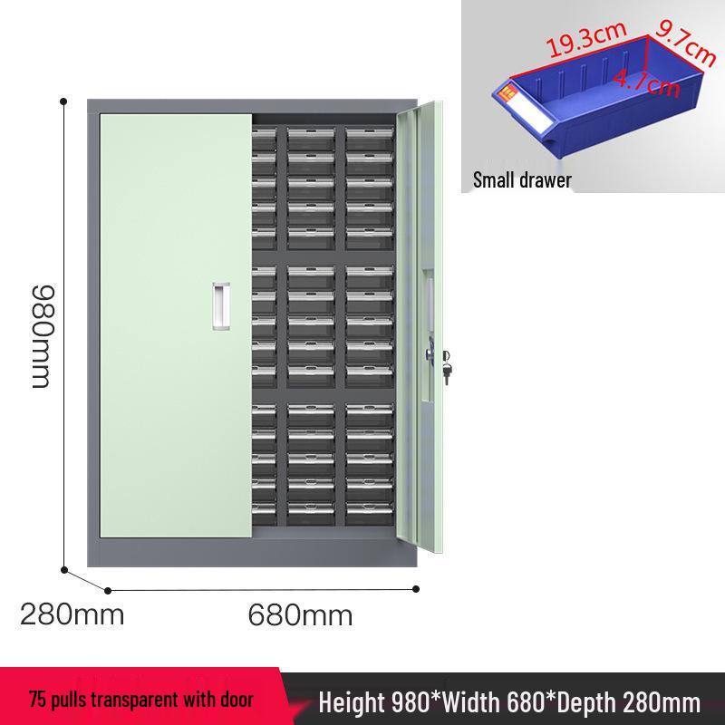 Parts & Screws Storage Cabinet with Iron Sheet Drawers