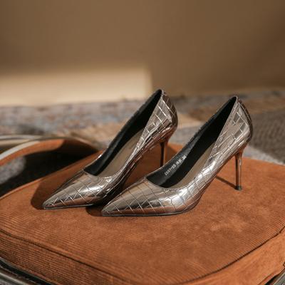 Patent Leather Women Pumps Pointed Toe High Heels Shoes New Women Heels Stiletto Party Banquet Office Shoes