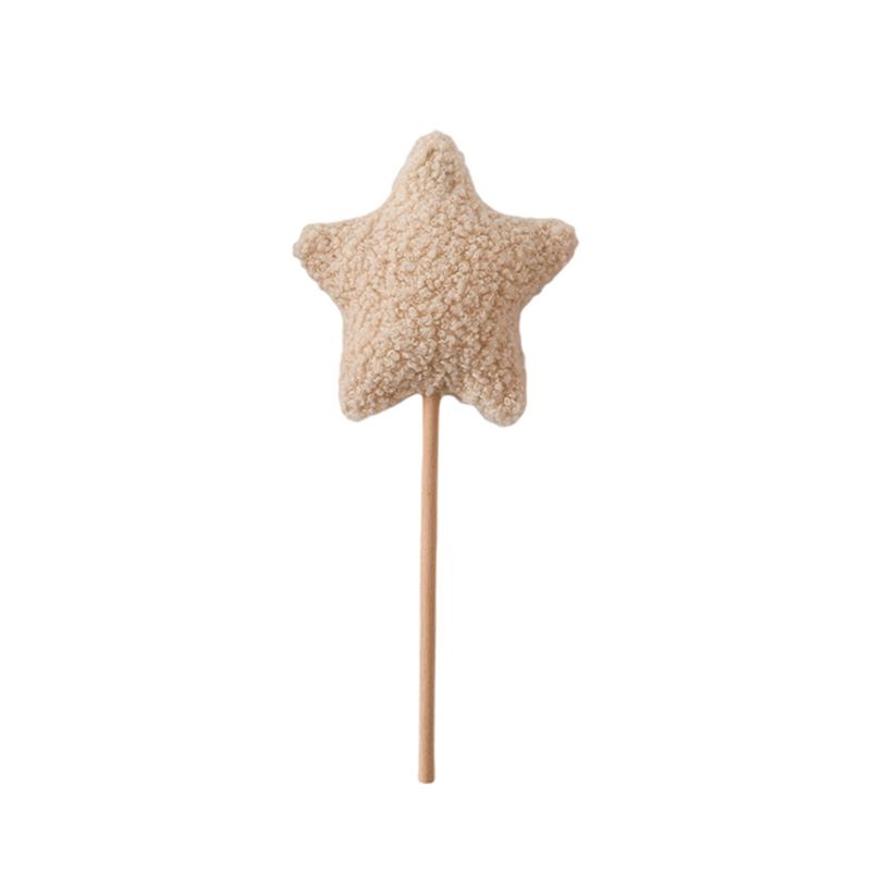 Baby Birthday Party Crown Set Teddy Velvet Hat Headband Magic Wand Toy Kid Birthday Party Magic Wand Crown Decoration Baby Gifts