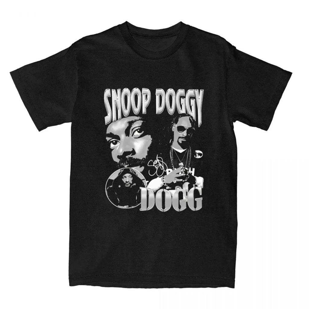 Herren Snoop Dogg Snoop Tou T-Shirts Vintage Musik Reine Baumwolle Oberteile Lustige Kurzarm O-Ausschnitt T-Shirts Geschenkidee T-Shirt
