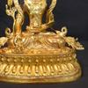 Nepal Tibet Craft Handmade Pure Copper Ksitigarbha Statue Tibetan Tantric Buddhism Decor