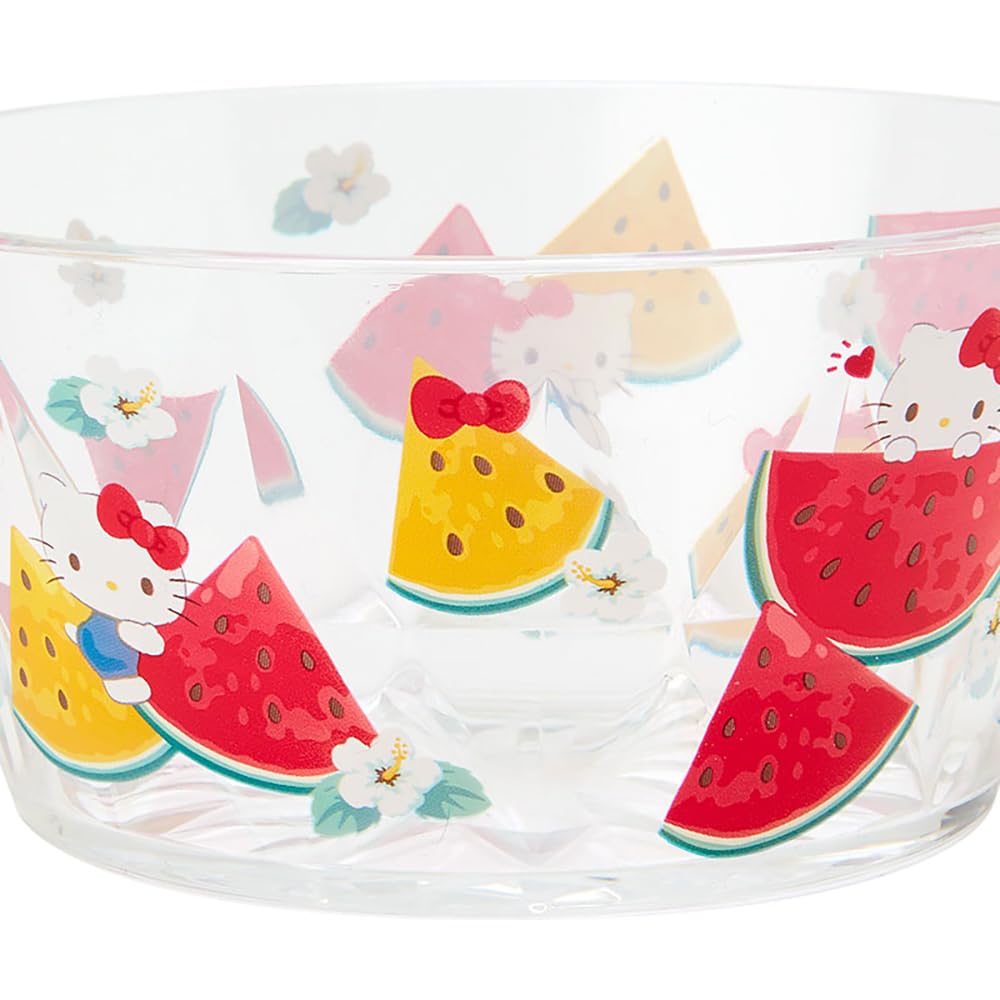 Sanrio Clear Bowl Colorful Fruit Hello Kitty Kitty Character x 13 x 13cm 115843 6.2
