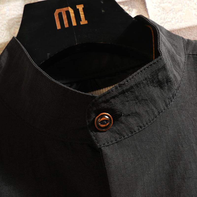 Korean Version of Men's Windbreaker Jacket for Daily Versatile Handsome Thin Young Mid-length Slim Jacket for Men