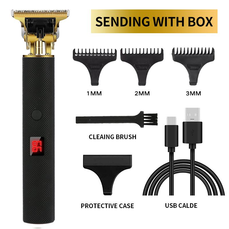 2024 USB T9 Hair Clipper Barber Professional Electric Hair Trimmer Shaver Trimmer Beard 0mm Men Hair Cutting Machine for Men