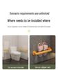 Stainless Steel Non-Slip Safety Handrail for Elderly and Disabled - Barrier-Free Bathroom/Toilet Handle