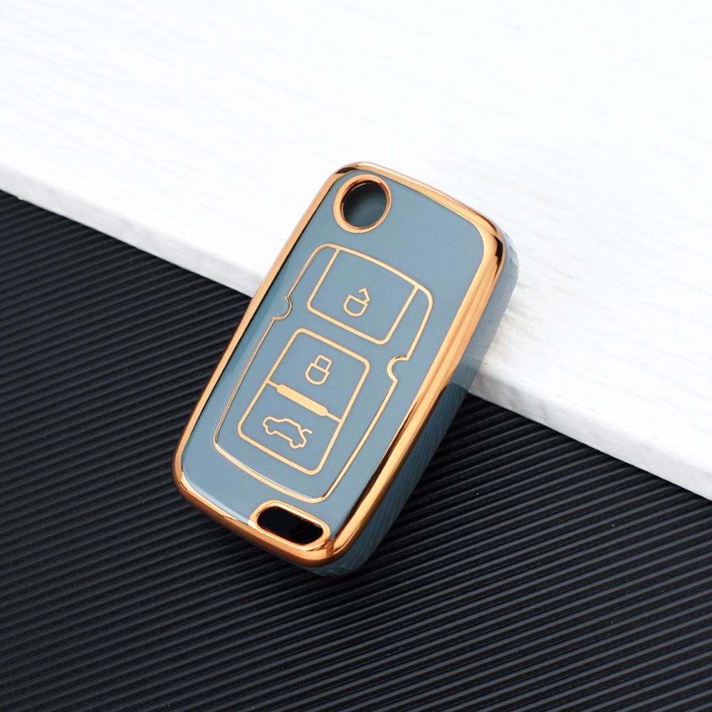 Folding TPU Remote Car Key Case Cover for Geely Emgrand EU 7 EC7 EC715 EC718 EC7-RV EC715 EC718-RV GC5 GC6 EC8 SL