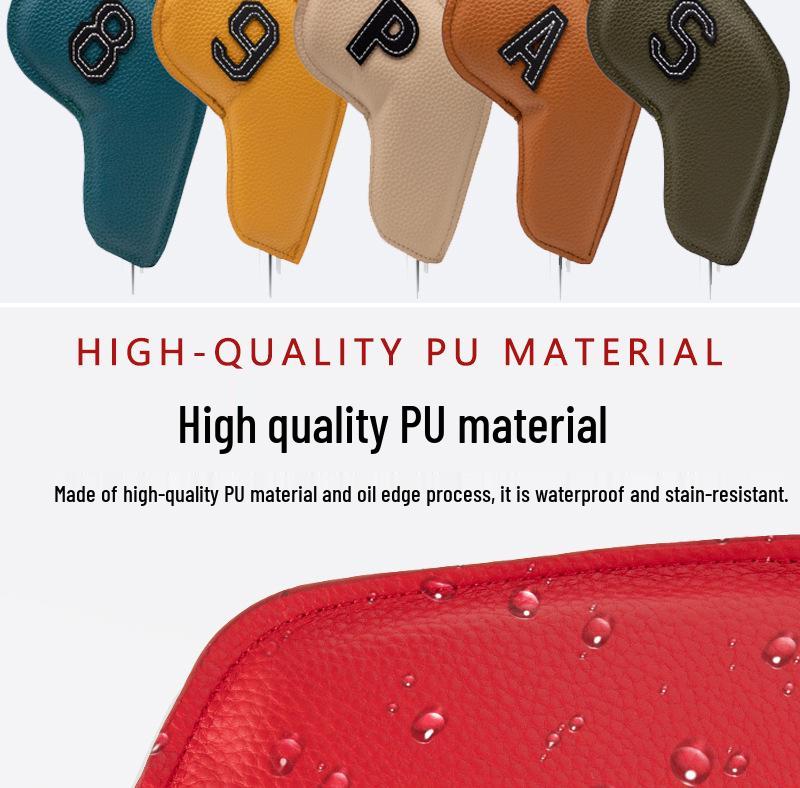 Oil Edge PU Golf Iron Head Protective Cover