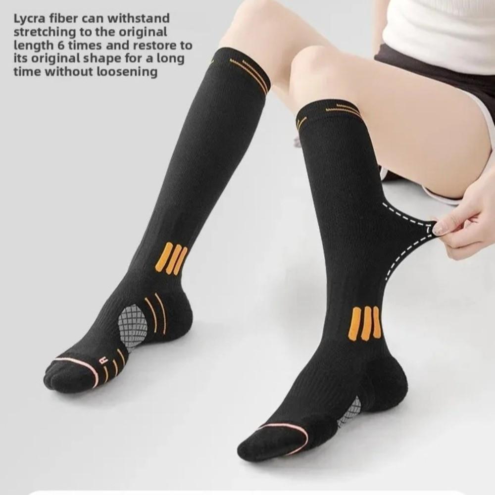 Compression Fitness Long Tube Socks Anti-slip Running Skipping Yoga Socks For Running Jump
