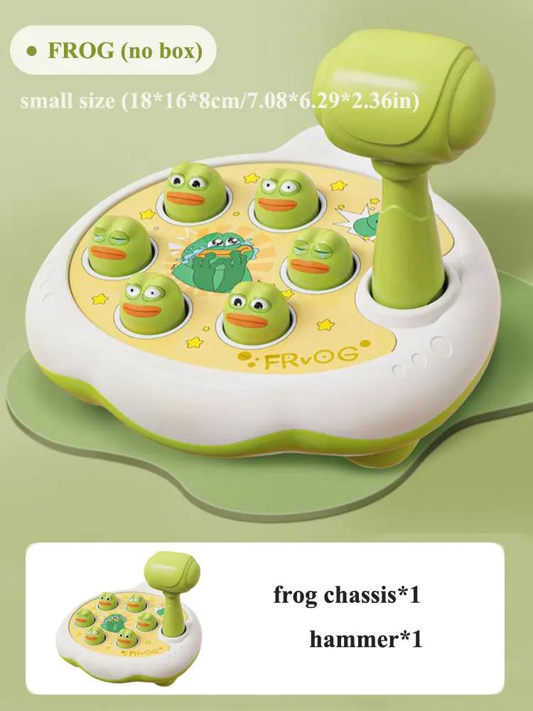 Montessori Learning Game Duck/Frog/Pig Baby Toy  Educational Puzzle Gift for 12 24 Months Toddler Boy/Girl with Hammer