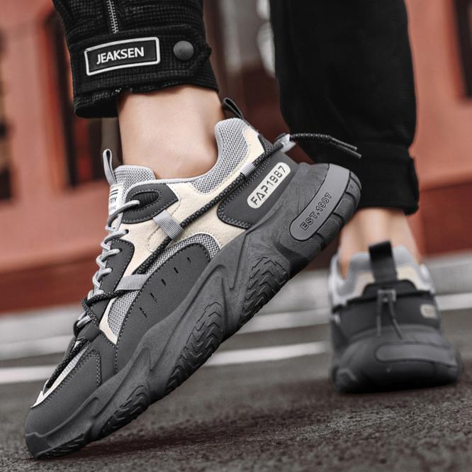 2025 New Summer Men's Shoes for Sports, Running, Casual, Versatile, Trendy, Breathable, Height-increasing, Dad and Instagram Fashion Shoes