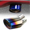 Stainless Steel Exhaust Muffler Tip Universal Car Exhaust Tail Pipe Auto Replacement Parts for VW Jetta, Golf 6, Golf 7 MK7 1.4
