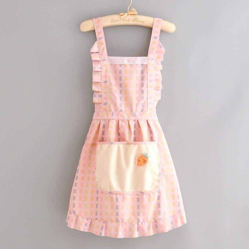 Breathable Long Sleeve Apron Protective Suspender Work Dress Cleaning Apron  Restaurant Use