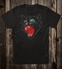 Retro Halloween Tee T Shirt Vintage Art Goth Tattoo Spooky Black Cat