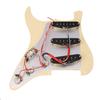 Bstinay Guitar Pickguard 11 Screw Holes Prewired for SSS Electric Guitar 3 Layer PVC Plastic Yellow