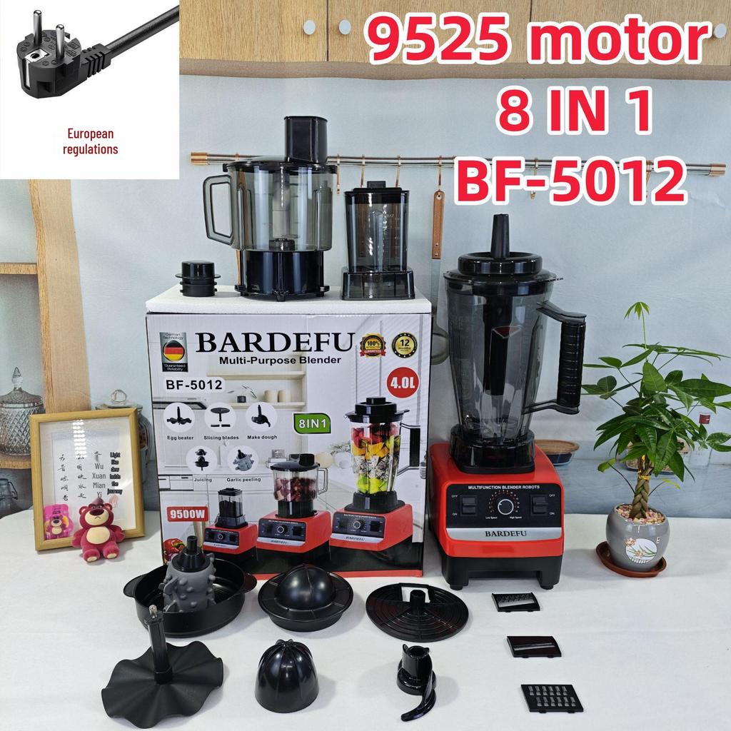 4L 8-in-1 Blender: Large-Capacity Stainless Steel Juicer & Meat Grinder