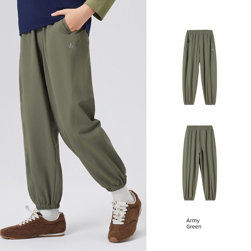 Navigare Italy 2026 Spring New Boys  Jogger Pants Early Spring Children s Clothing Pants Autumn Walk-Military Green 140